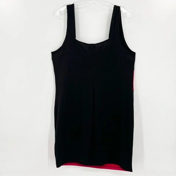 NWT Vintage Torrid Red/Black Knit Bodycon Dress 2X - Picture 2 of 7